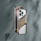 Native Solid Wood Metal Frameless Aluminum Alloy Frame Bumper Case For iPhone
