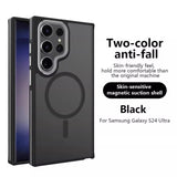 Magnetic Non-Slip Frame Armor Wireless Charging Case For Samsung