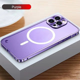 Metal Magnetic Aluminum Frame Phone Cases for IPhone