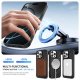 360° Rotating Bracket Shockproof Magnetic Case for iPhone