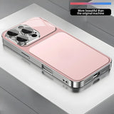 Original Electroplated glass Case For iPhone