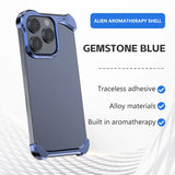 Luxury Aluminum Irregular Aromatherapy Bare Metal Feel Resistant to Falling Case For Iphone
