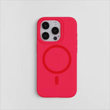 Advanced Simple Magnetic Liquid Silicone Case for iPhone