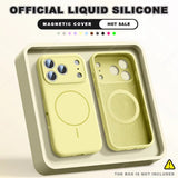 Official Liquid Silicone Magnetic Phone Case For iPhone