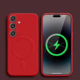 Liquid Silicone Magnetic Shockproof Case For Samsung