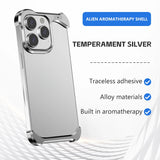 Luxury Aluminum Irregular Aromatherapy Bare Metal Feel Resistant to Falling Case For Iphone