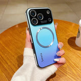 Magnetic Gradient Glass Case For iPhone