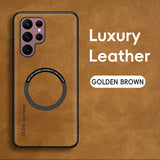 Magnetic Leather Phone Case For Samsung