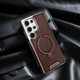 360° Rotating Bracket Leather Phone Case for Samsung Galaxy