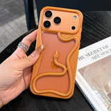 Stylish and cool 3D snake-shaped hollow phone case For iPhone