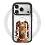 Fun Emoji Pony Magnetic Phone Case For iPhone