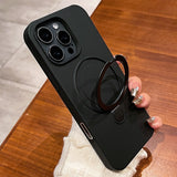 Liquid Silicone Magnetic Holder Phone Case for IPhone