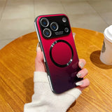 Magnetic Gradient Glass Case For iPhone