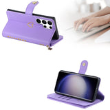 Zipper Cards Solt Wallet Leather Case For Samsung Galaxy