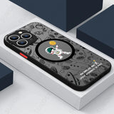 Astronaut Wireless Charging Matte Acrylic Hard Case For iPhone