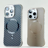 Carbon Fiber Borderless Wireless Charging Case for iPhone