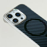 Carbon Fiber Borderless Wireless Charging Case for iPhone