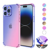 Gradient Airbag TPU Shockproof Case For iPhone