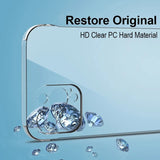 Frameless Camera Lens Protective Hard PC Shockproof Clear Case for iPhone