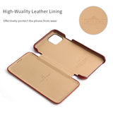 Genuine Leather Phone Flip Case for iPhone