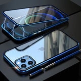 Metal Magnetic Double-Sided Glass Case For iPhone