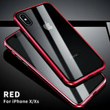 Metal Magnetic Double-Sided Glass Case For iPhone