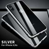 Metal Magnetic Double-Sided Glass Case For iPhone