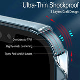 Frameless Camera Lens Protective Hard PC Shockproof Clear Case for iPhone