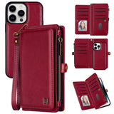 Handbag Wallet PU Leather Case For iPhone