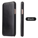 Genuine Leather Phone Flip Case for iPhone