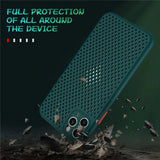 Heat Cooling Breathable Mesh Protection Case For iPhone