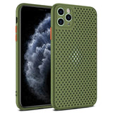Heat Cooling Breathable Mesh Protection Case For iPhone