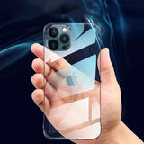 Frameless Camera Lens Protective Hard PC Shockproof Clear Case for iPhone