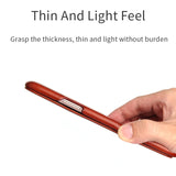 Genuine Leather Phone Flip Case for iPhone