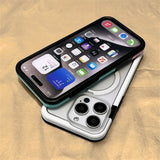 Hit Color Bumper Detachable 2 in 1 KickStand Magnetic Case for iPhone