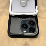 Hit Color Bumper Detachable 2 in 1 KickStand Magnetic Case for iPhone