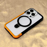 Hit Color Bumper Detachable 2 in 1 KickStand Magnetic Case for iPhone