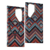 Hit Color Carbon Fiber Texture Metal Lens Wireless Charging Hard Case for Samsung Galaxy
