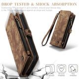 Leather Detachable Zipper Wallet Card Case for iPhone