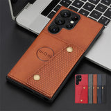 Leather Wallet Card Slot Stand Holder Case For Samsung Galaxy