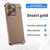 Luxury Aluminum Irregular Aromatherapy Bare Metal Feel Resistant to Falling Case For Iphone
