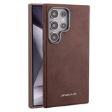 Luxury Leather Shockproof Magnetic Wireless Charge Case for Samsung Galaxy