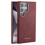Luxury Leather Shockproof Magnetic Wireless Charge Case for Samsung Galaxy