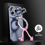 Luxury Liquid Metal Frame Irregular Hollow Heat Dissipation Shockproof  Case For iPhone