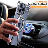 Luxury Liquid Metal Frame Irregular Hollow Heat Dissipation Shockproof  Case For iPhone