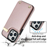 Luxury Wallet Card Slot Holder Leather Case for iPhone