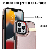 Luxury Wallet Card Slot Holder Leather Case for iPhone