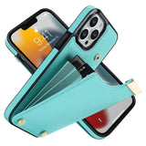 Luxury Wallet Card Slot Holder Leather Case for iPhone