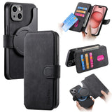Magnetic Detachable Card Pocket Multifunctional Leather Case For Iphone