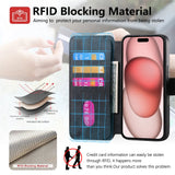 Magnetic Detachable Card Pocket Multifunctional Leather Case For Iphone